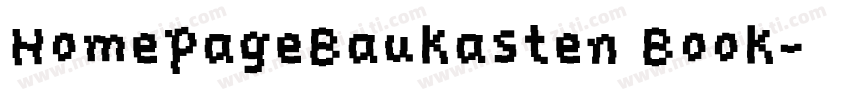 HomepageBaukasten Book字体转换